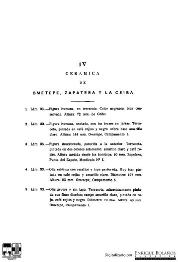 Arqueología nicaragüense - Carl Bovallius - Capitulo 4 - Cerámica ...