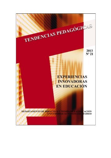 Experiencias innovadoras en Educación - Revista Tendencias ...