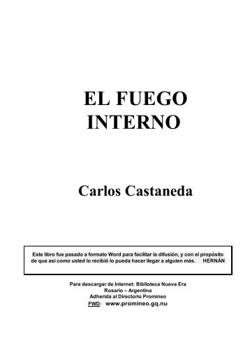 Carlos Castaneda - El fuego interno.pdf - Escuela Internacional de ...