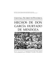 Hechos de don García Hurtado de Mendoza - IPFW