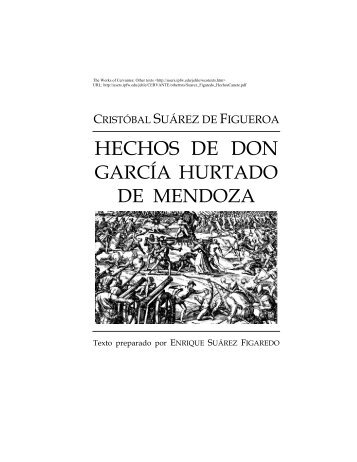 Hechos de don García Hurtado de Mendoza - IPFW