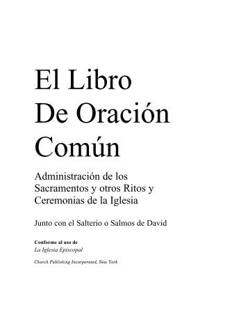 El Libro de Oración Común - Church Publishing