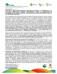 acta de apertura ac - Conalep Veracruz