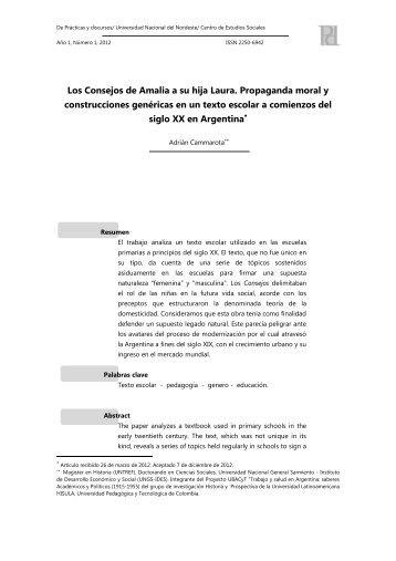 PDF (texto completo) - Centro de Estudios Sociales - UNNE ...