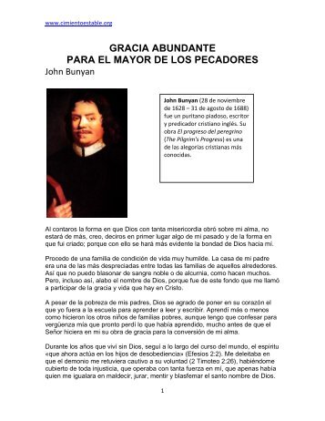 gracia abundante para el mayor de los pecadores - Iglesia Cristiana ...