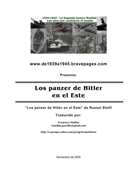 Los panzer de Hitler en el Este - 1939-1945 - La Segunda Guerra ...