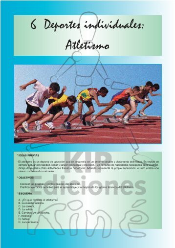 6 Deportes individuales: Atletismo - KIP Ediciones