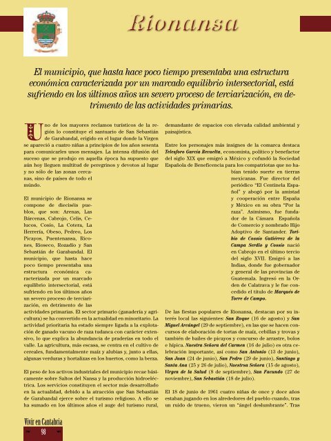 Descargar en PDF el numero 5 - Vivir en Cantabria