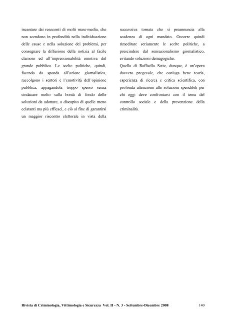 Anno 2, Numero 3, Settembre-Dicembre 2008 - Vittimologia