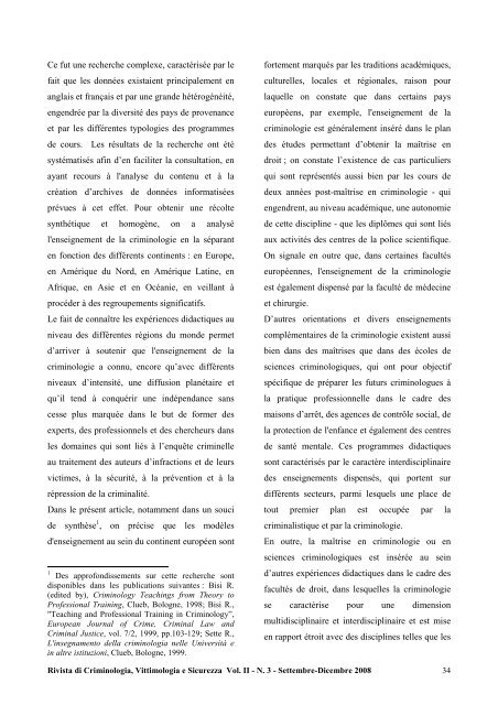 Anno 2, Numero 3, Settembre-Dicembre 2008 - Vittimologia