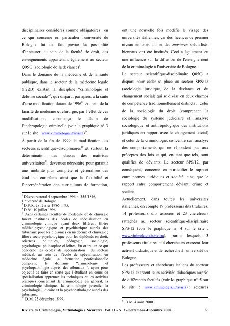 Anno 2, Numero 3, Settembre-Dicembre 2008 - Vittimologia