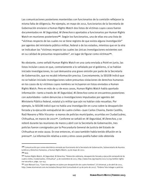 Los Desaparecidos de México - Human Rights Watch