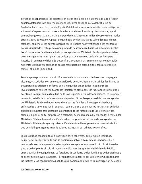 Los Desaparecidos de México - Human Rights Watch