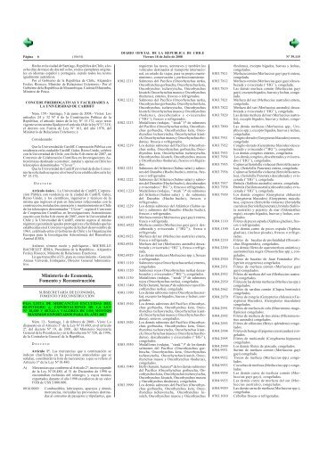 lista mercancias excluidas reintegro ley 18480 (d.o. ... - Pollmann