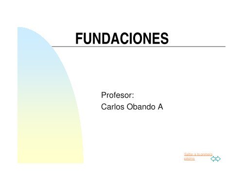 Tipos de Fundaciones