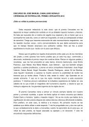 1 DISCURSO DE JOSÉ MANUEL CABALLERO BONALD ... - Moncloa