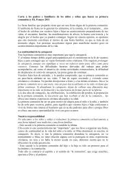 Carta a los padres y familiares de los niños y ... - Bisbat de Girona