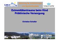 Extremitätentrauma beim Kind Präklinische ... - Die Johanniter