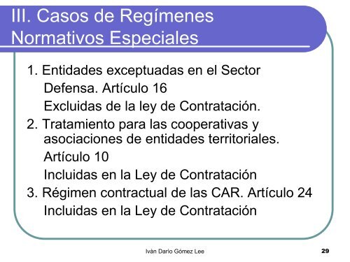 Causales y Nuevo procedimiento en la Contratación ... - AP Legis