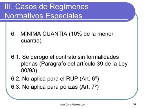 Causales y Nuevo procedimiento en la Contratación ... - AP Legis