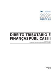 DIREITO TRIBUTÁRIO E FINANÇAS PÚBLICAS III