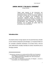 AMOR: INICIO Y FIN EN EL CEREBRO1 Introducción: - Facultad de ...