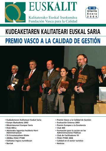 premio vasco a la calidad de gestión - Euskalit