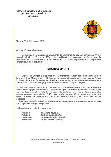 Descargar - 18a. Compañía del Cuerpo de Bomberos de Santiago ...