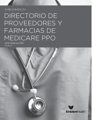 DIRECTORIO DE PROVEEDORES Y FARMACIAS ... - EmblemHealth