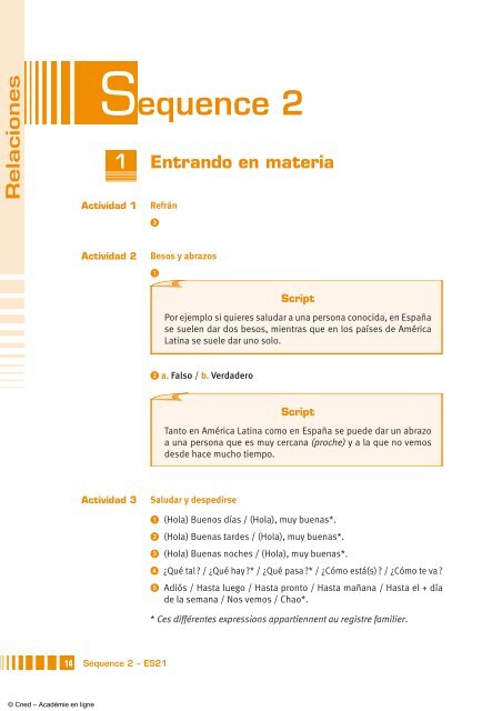 Espagnol - Académie en ligne