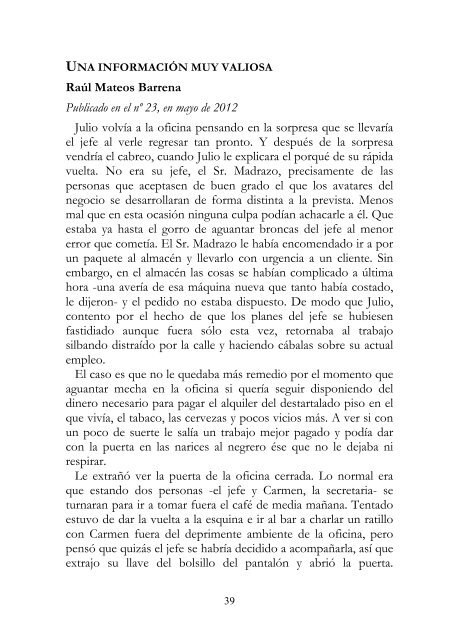 ii concurso de relatos punto de libro