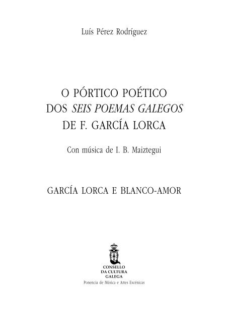 seis poemas galegos - Consello da Cultura Galega