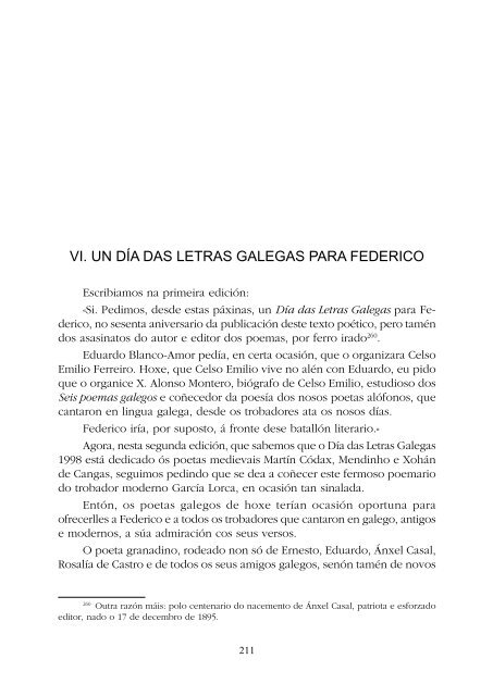 seis poemas galegos - Consello da Cultura Galega