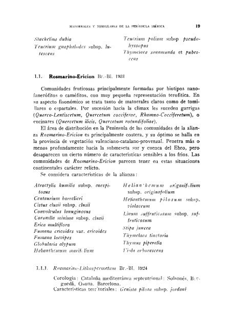 Matorrales y tomillares de la Península Ibérica comprendidos en la ...