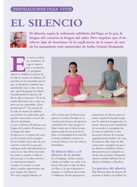 Nº 123: El silencio - Sivananda Yoga