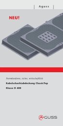 Kabelschachtabdeckung Classic Top - ACO Guss GmbH