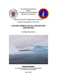 Estudio Sísmico de la isla de Decepción (Antártica) - ETSI de Minas ...