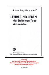 HEILIGER - Freikirche der Siebenten-Tags-Adventisten in ...