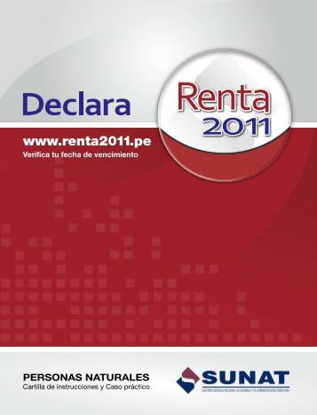 Cartilla Renta Persona Natural - Sunat