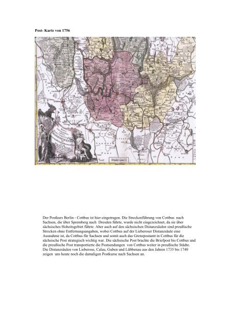 Geschichte der Cottbuser Post - ACOL Gesellschaft für ...