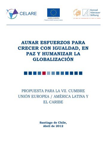 aunar esfuerzos para crecer con igualdad, en paz y ... - CELARE