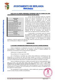 acta pleno ordinario 07/11/008 - Berlanga. - Diputación de Badajoz