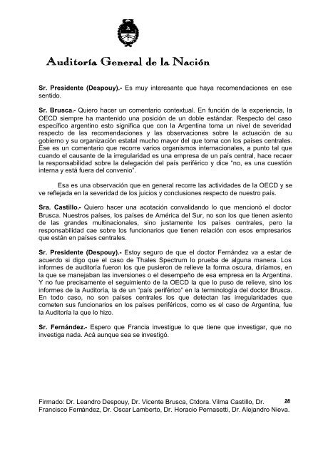 Sesión Ordinaria del 19-08-09 - Auditoría General de la Nación