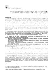 Interpretación de consignas - Liceo Víctor Mercante