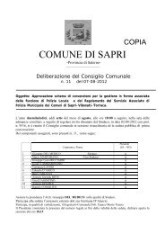 COMUNE DI SAPRI