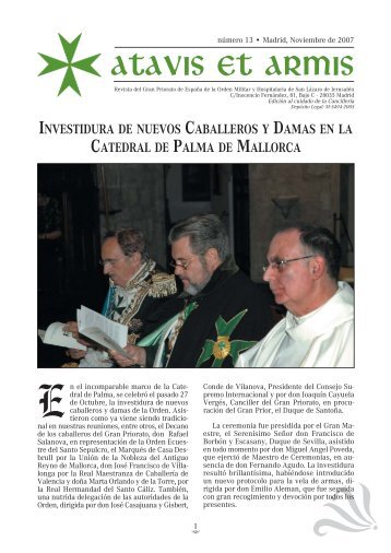 Nº 13 Noviembre 2007. - Gran Priorato de España OMHSL