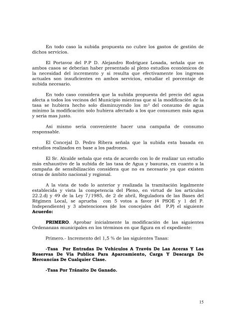 Pleno Ordinario de 13 de Octubre de 2010 - Villada - Diputación de ...