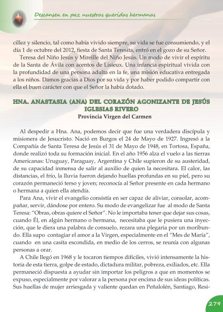 INFORMATIVO - Compañía de Santa Teresa de Jesús - Pcn.net