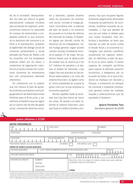 documento - Comisiones Obreras - Federación de Pensionistas y ...