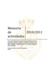 Memoria de actividades 2010-2011